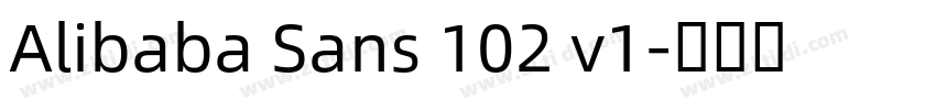 Alibaba Sans 102 v1字体转换